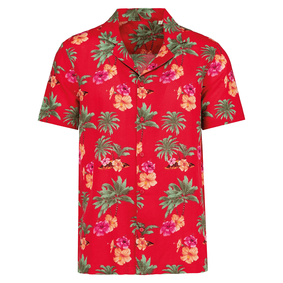 NS529 - Chemise écoresponsable imprimé hawaïen homme