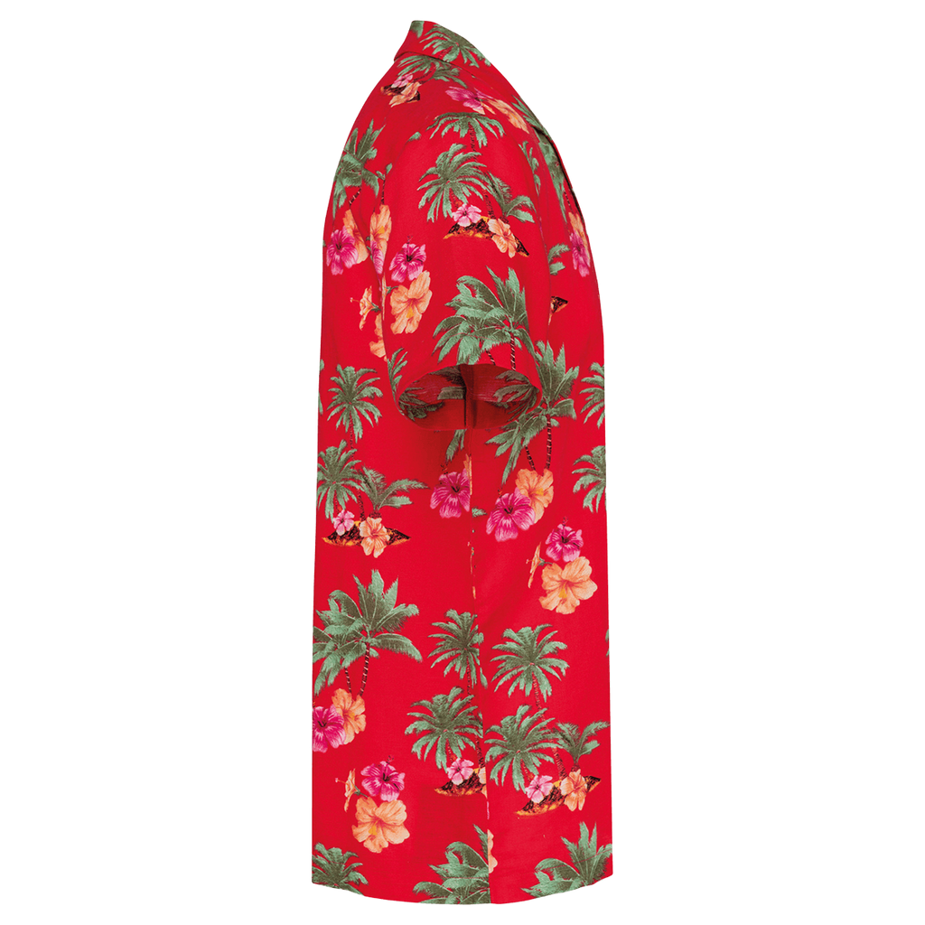 NS529 - Chemise écoresponsable imprimé hawaïen homme