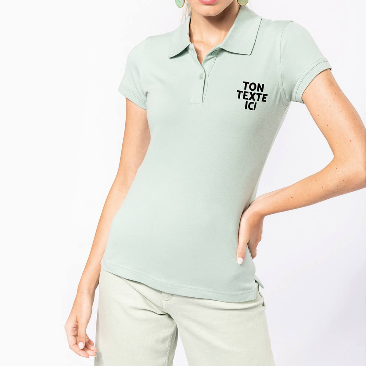 K240 - Polo piqué manches courtes femme