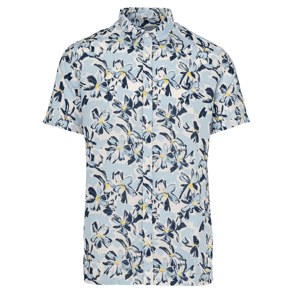 NS530 - Chemise écoresponsable imprimé végétal homme