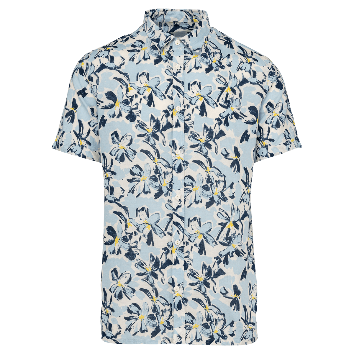 NS530 - Chemise écoresponsable imprimé végétal homme