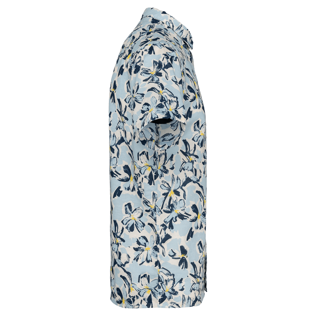 NS530 - Chemise écoresponsable imprimé végétal homme
