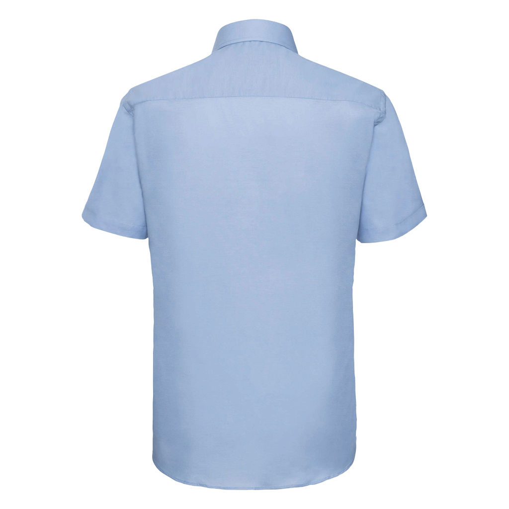 RU923M - Chemise oxford cintrée manches courtes homme