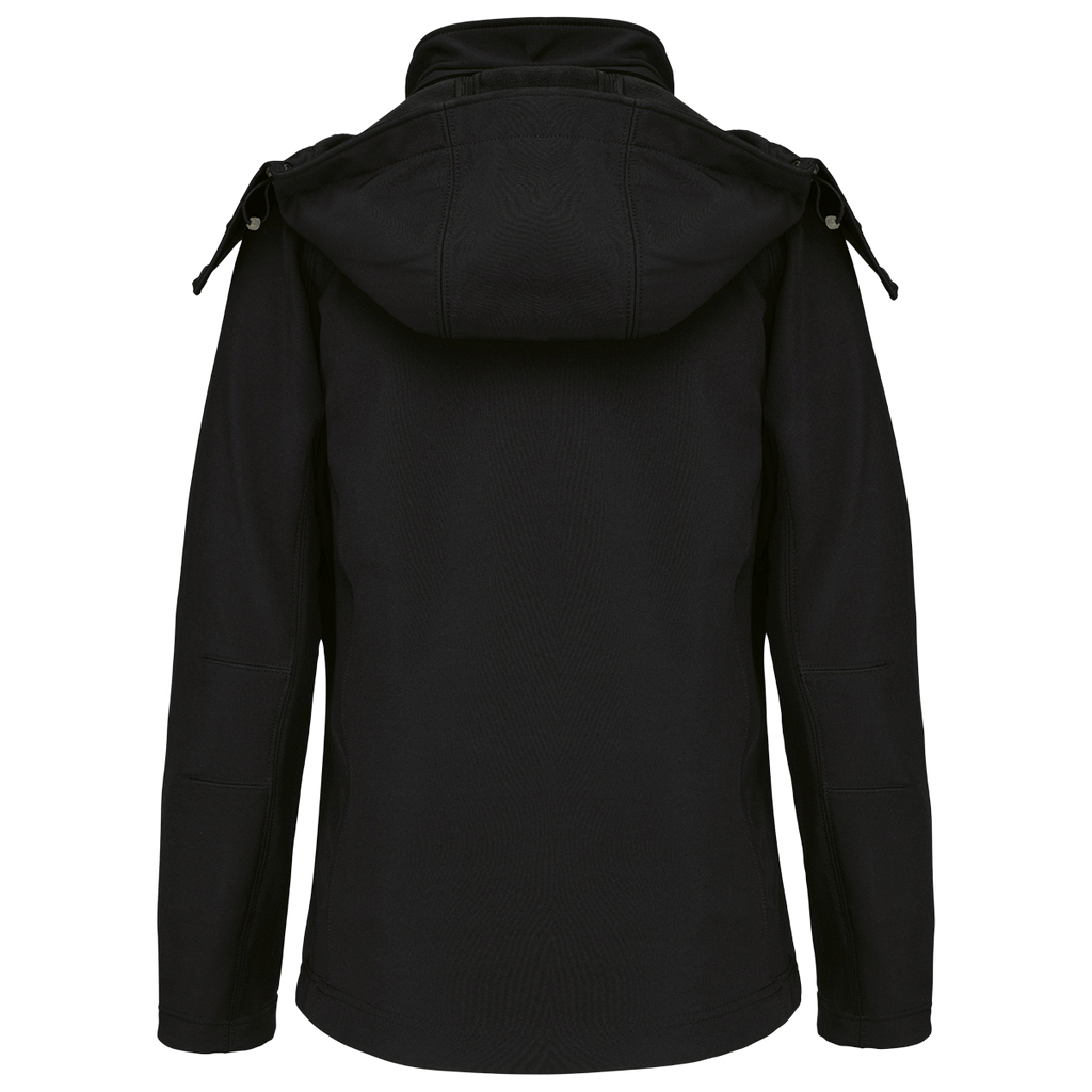 K414 - Veste softshell à capuche amovible femme