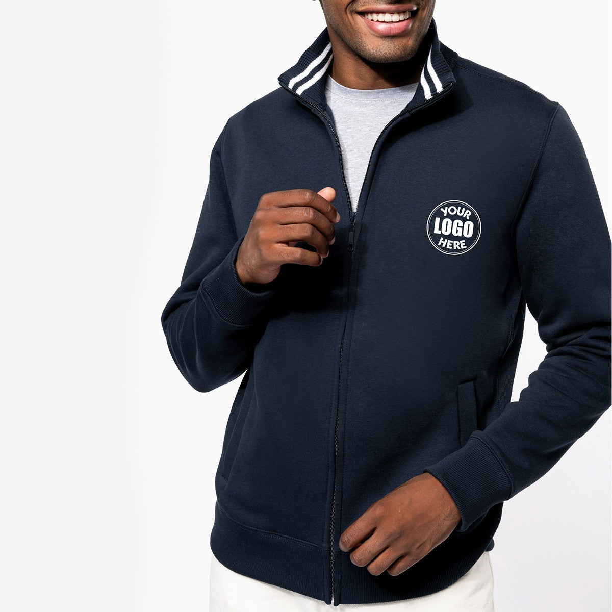 K456 - Veste molleton zippée homme