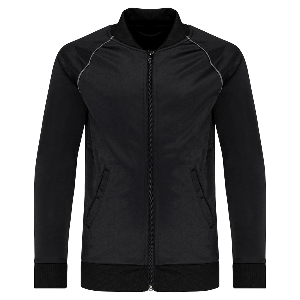 PA385 - Veste de survêtement zippée avec liseré enfant