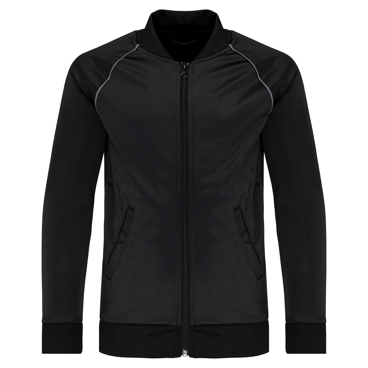 PA385 - Veste de survêtement zippée avec liseré enfant