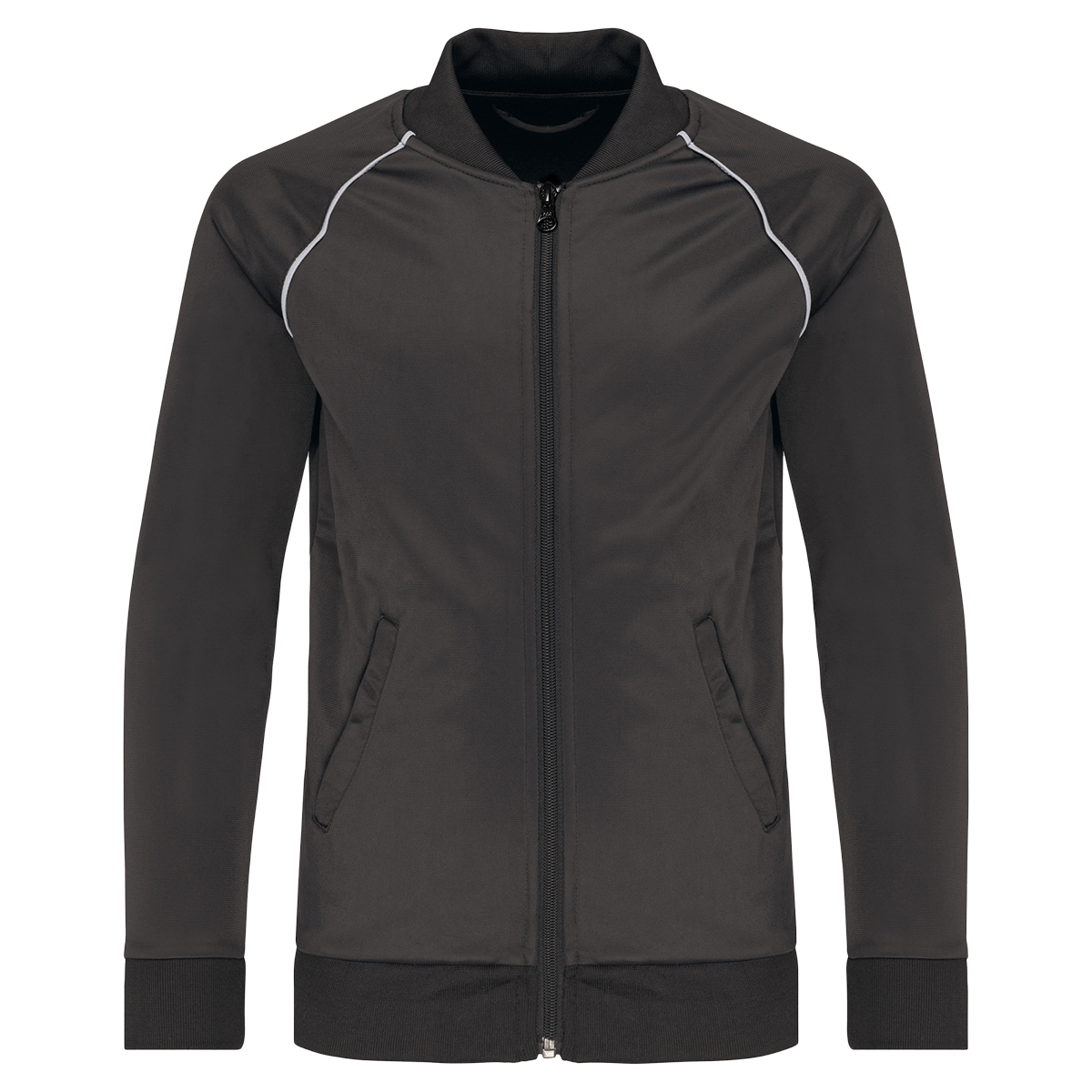 PA385 - Veste de survêtement zippée avec liseré enfant