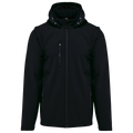 K422 - Veste Softshell 3 couches à capuche avec manches amovibles personnalisée homme femme unisexe