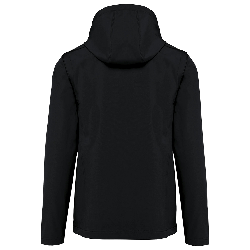 K422 - Veste Softshell 3 couches à capuche avec manches amovibles personnalisée homme femme unisexe