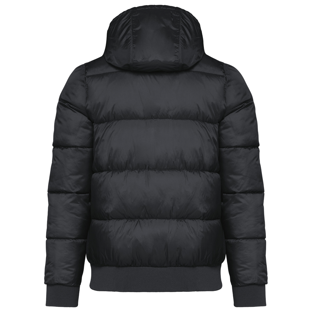 K6166 - Veste unisexe ripstop recyclée à capuche personnalisée homme femme