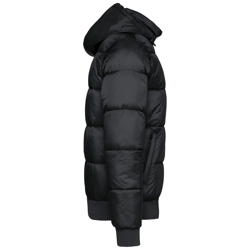 K6166 - Veste unisexe ripstop recyclée à capuche personnalisée homme femme
