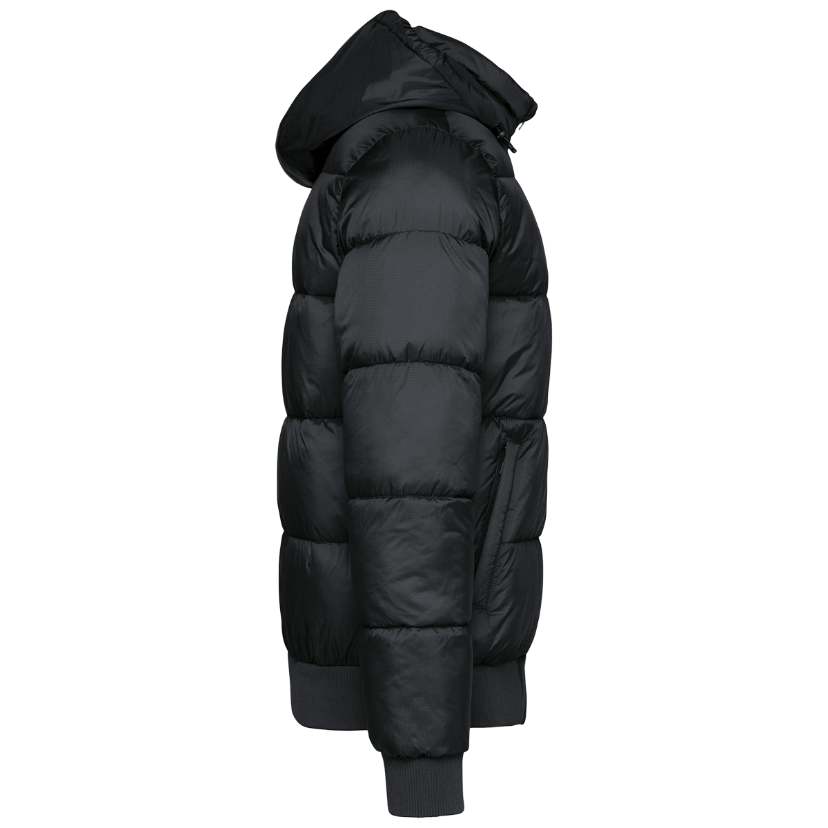 K6166 - Veste unisexe ripstop recyclée à capuche personnalisée homme femme