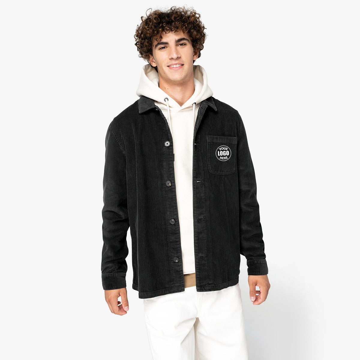 NS603 - Veste écoresponsable en velours côtelé homme