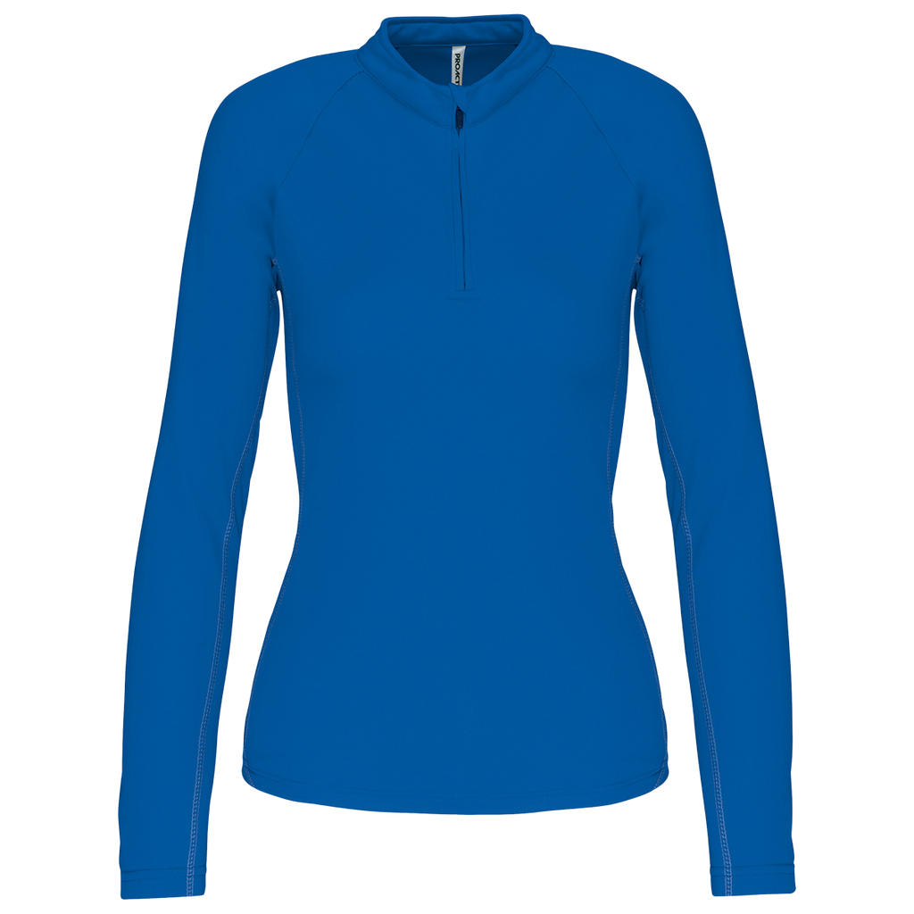 PA336 - Haut de sport manches longues ¼ zip femme