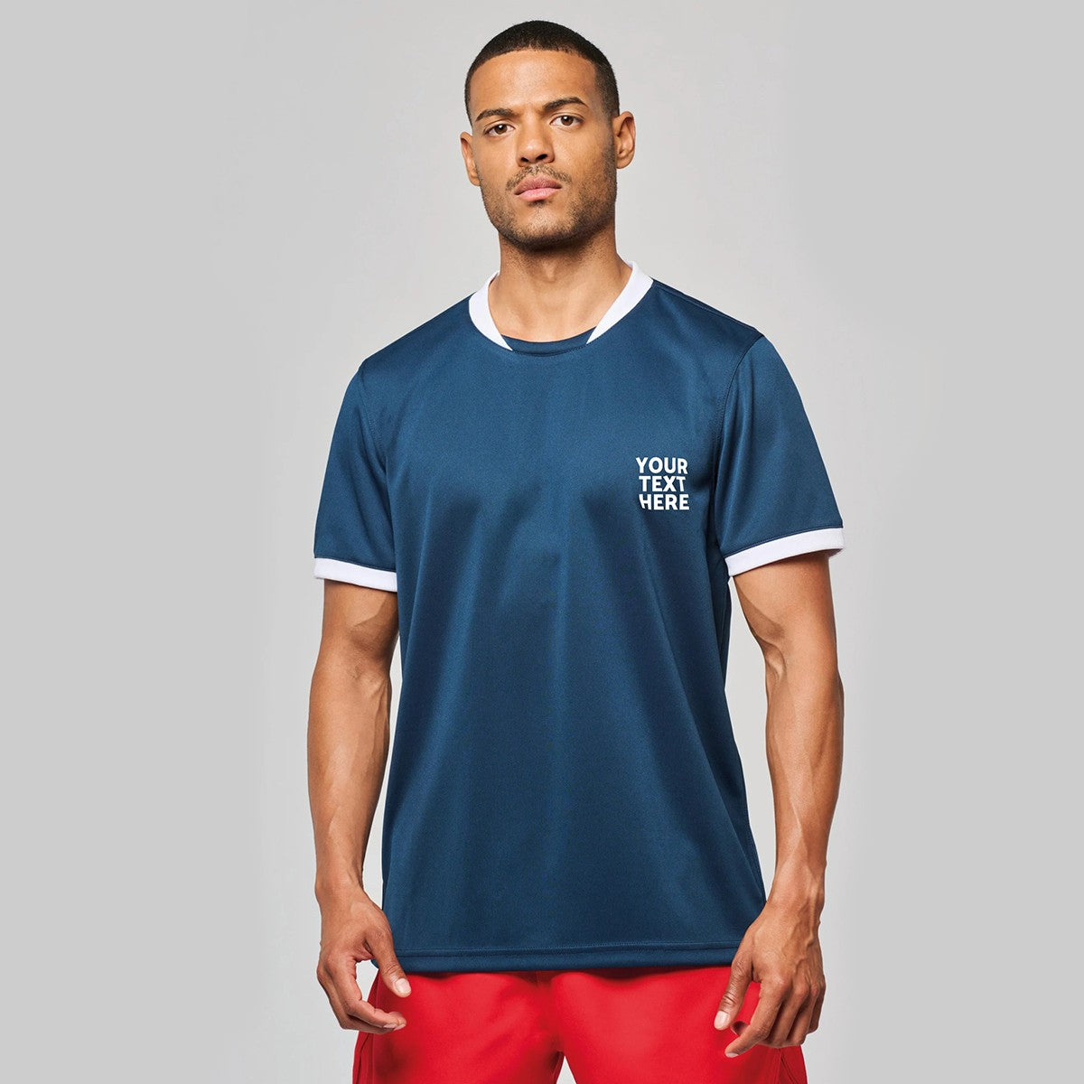 PA4027 - Maillot de rugby manches courtes homme femme personnalisé
