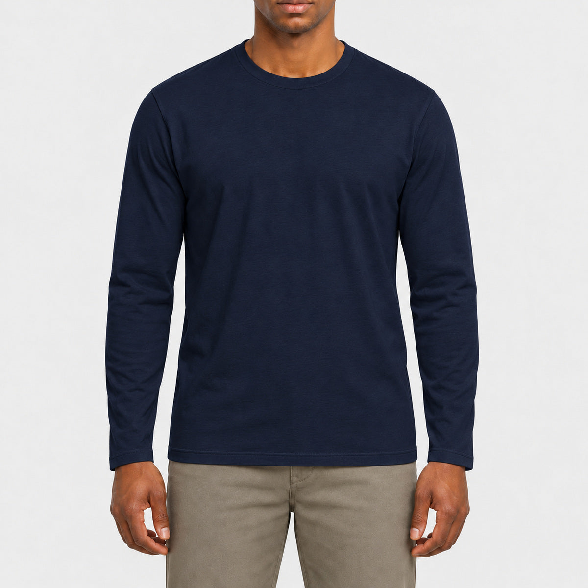PK302 - T-shirt Supima® col rond manches longues homme
