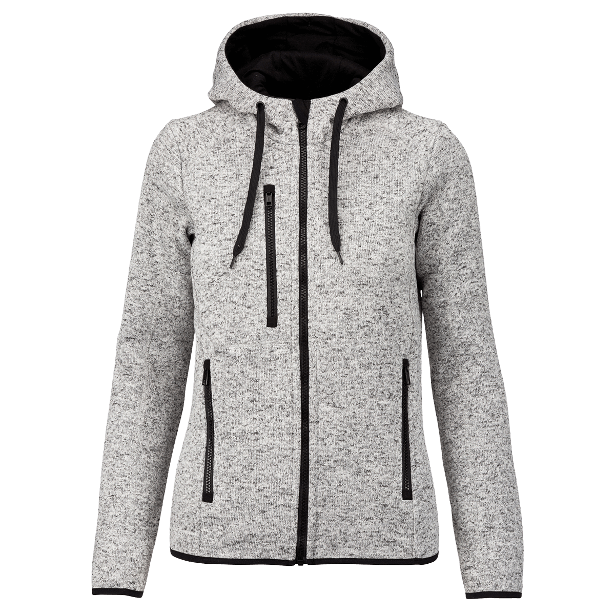 PA366 - Veste à capuche chinée femme