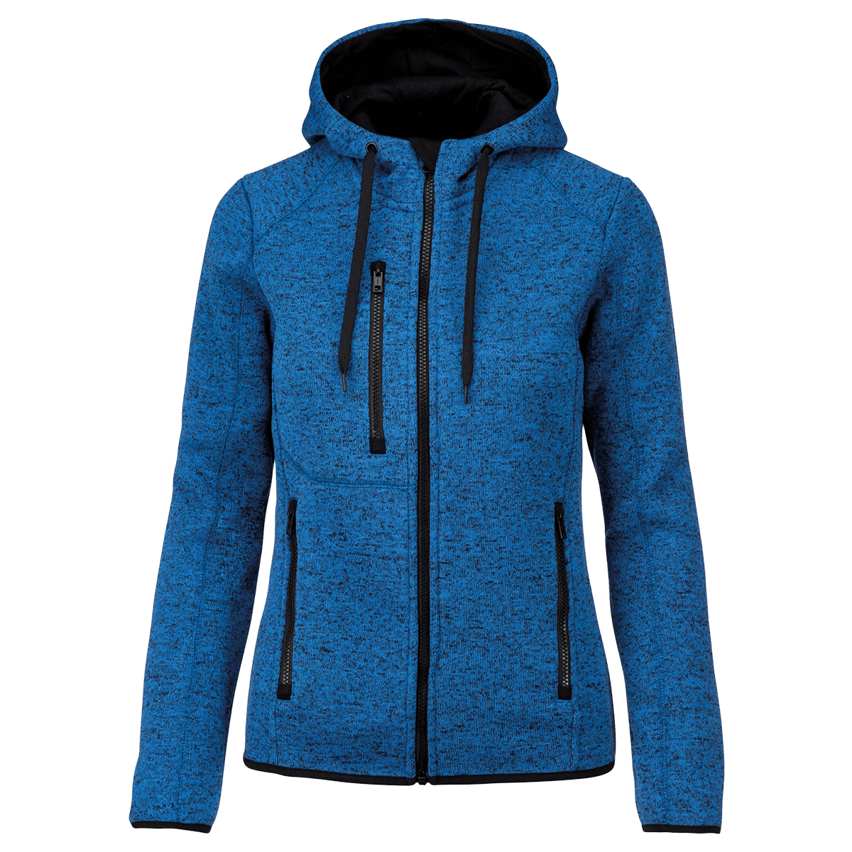 PA366 - Veste à capuche chinée femme