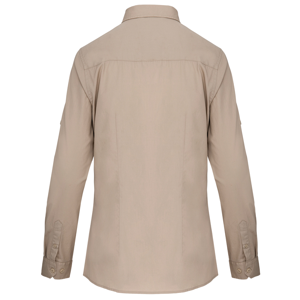 K591 - Chemise safari manches longues femme