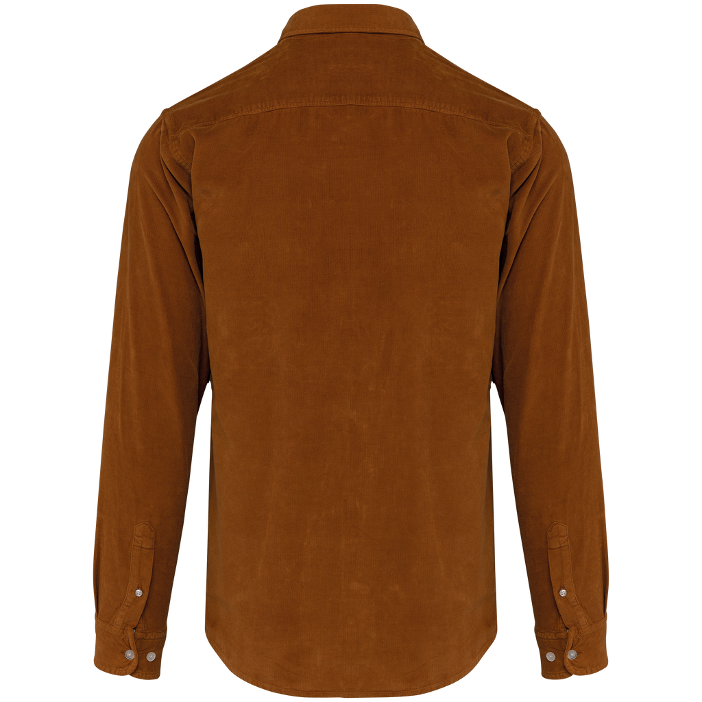 K599 - Chemise manches longues en velours homme