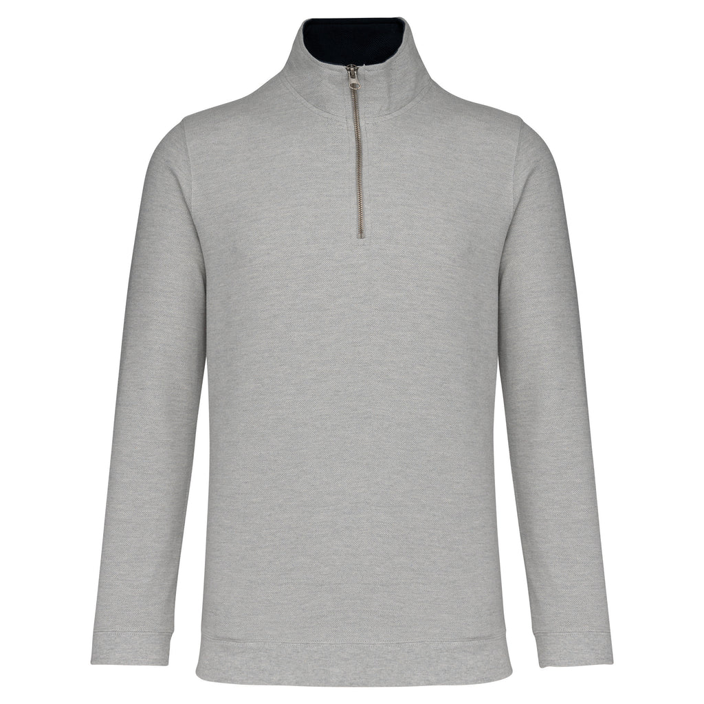 K206 - Trucker  sweat-shirt piqué col zippé homme