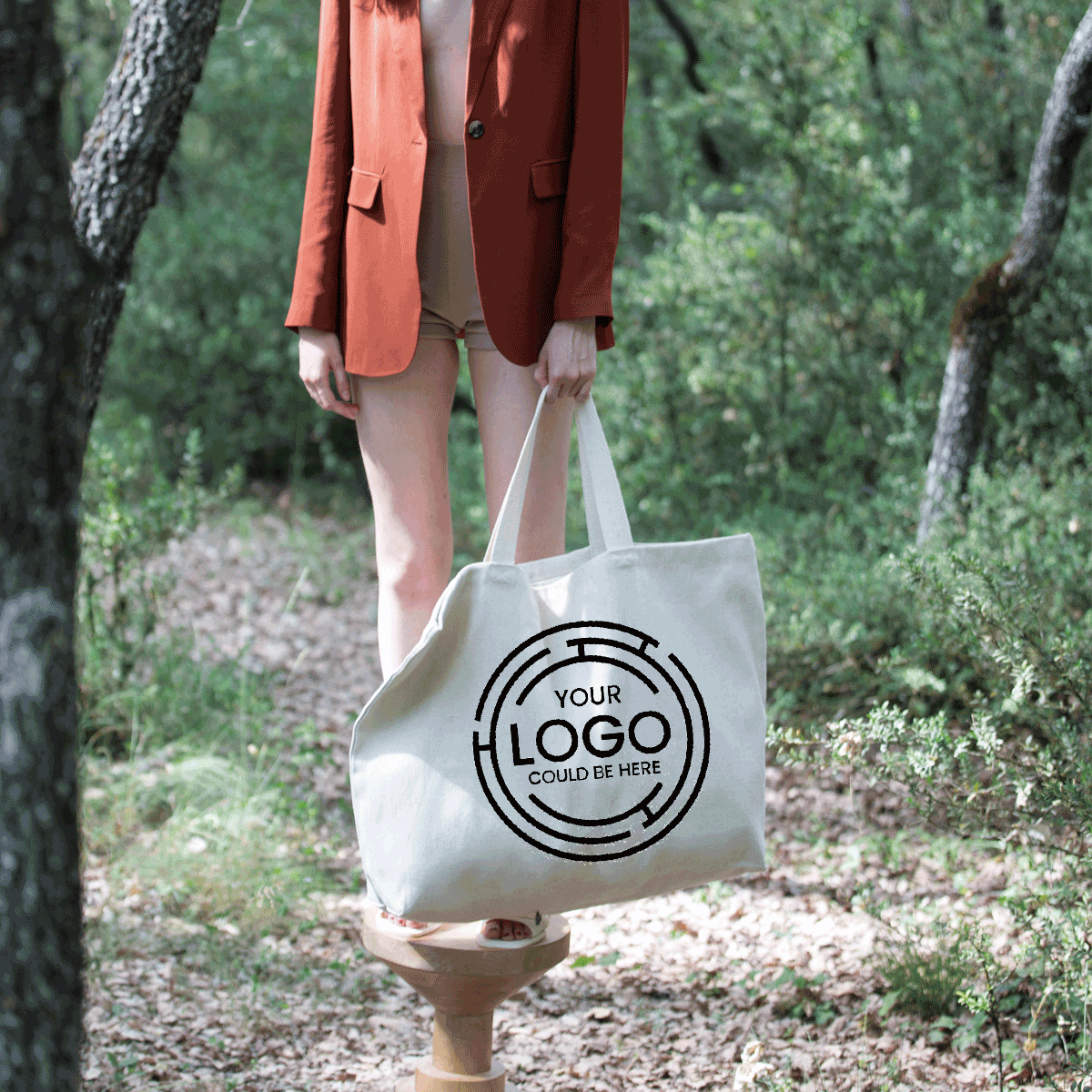 KI0260 - Grand sac de shopping fourre-tout esprit rustique 410 g