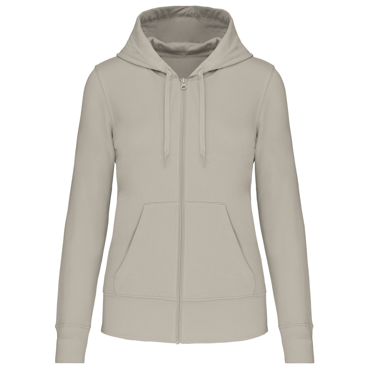 K4031 - Sweat-shirt Écoresponsable Zippé à Capuche Femme