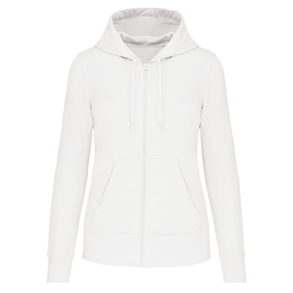 K4031 - Sweat-shirt Écoresponsable Zippé à Capuche Femme