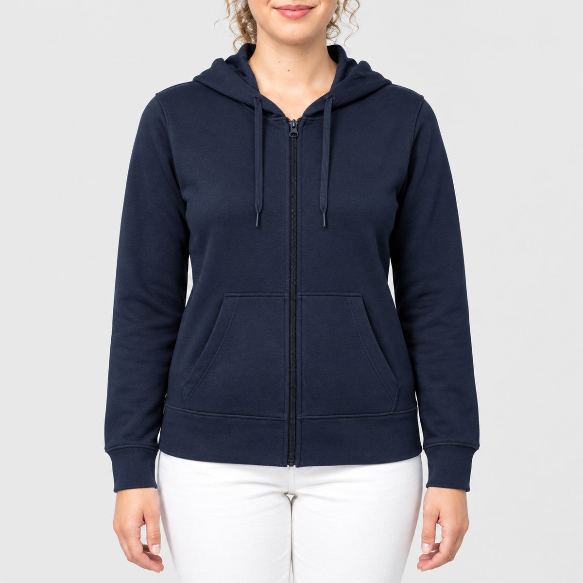 K4031 - Sweat-shirt Écoresponsable Zippé à Capuche Femme