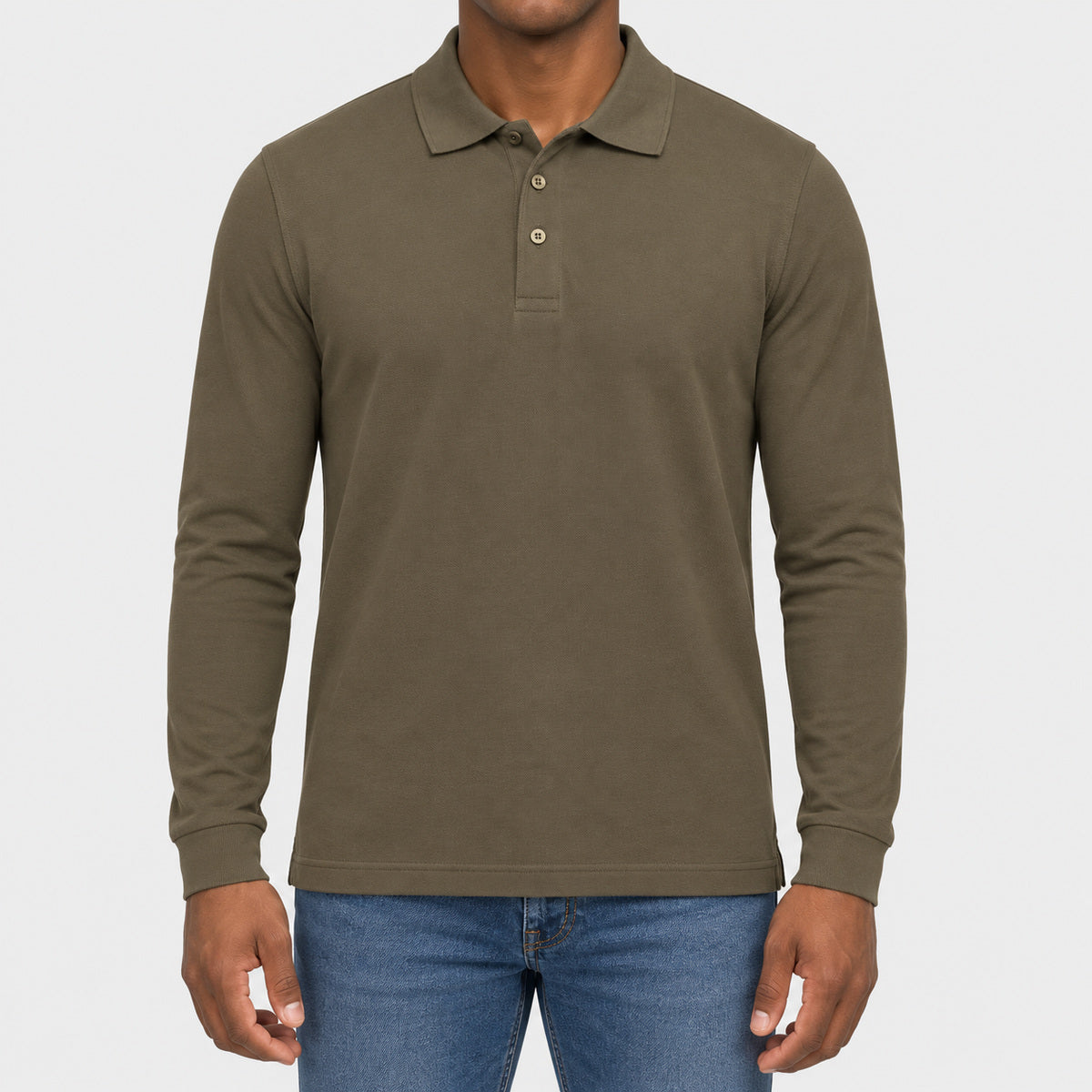 K243 - polo manches longues 220 g/m²