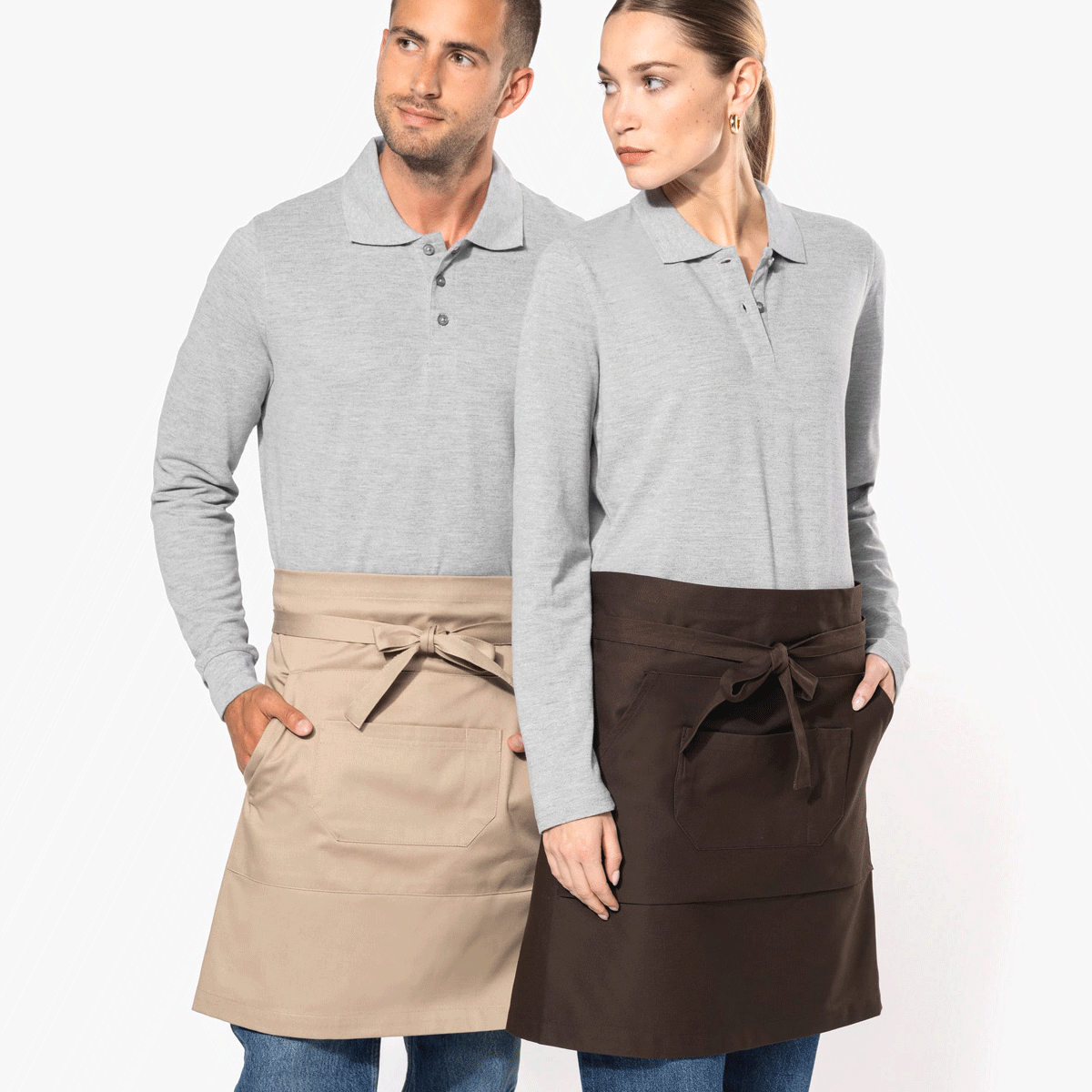 K898 - Tablier Coton Mi-Long