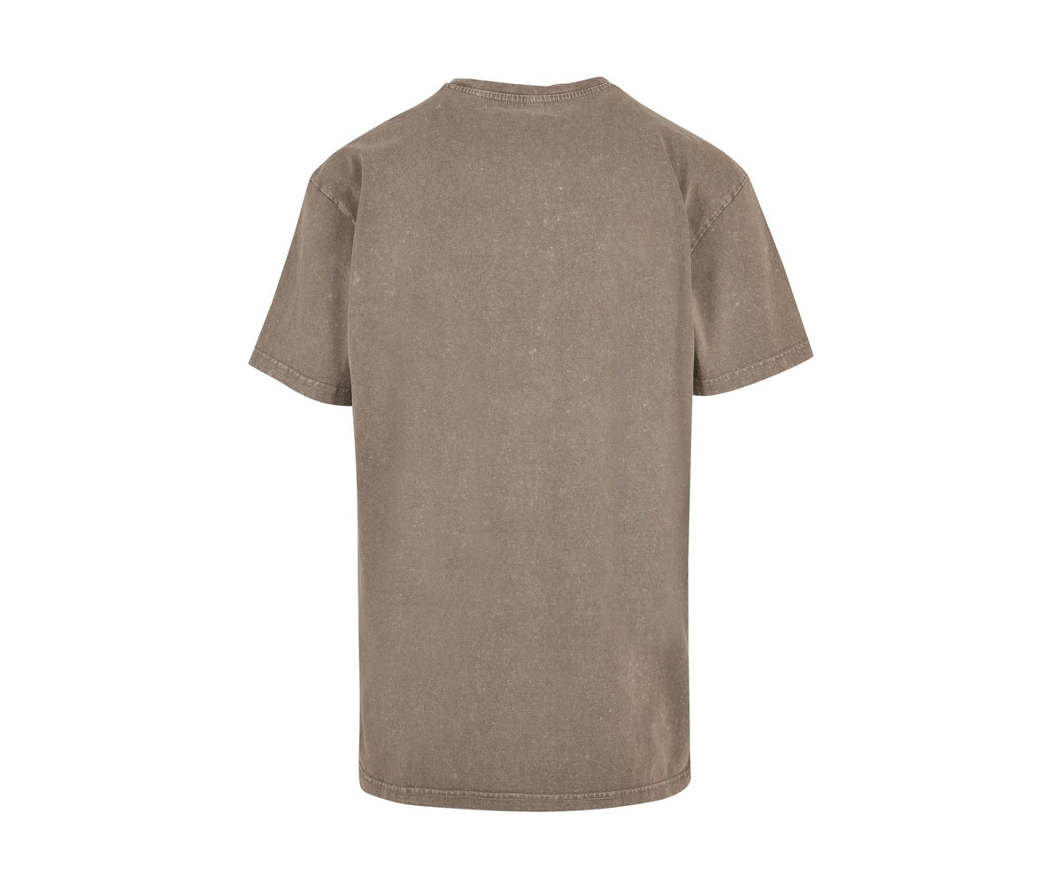 BY189  - T-shirt oversize lourd délavé à l’acide