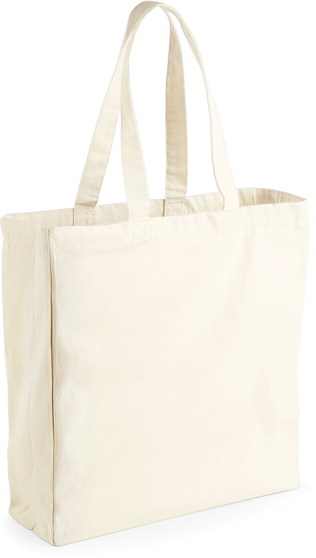 W108 - Sac shopping en toile coton 270 g/m²
