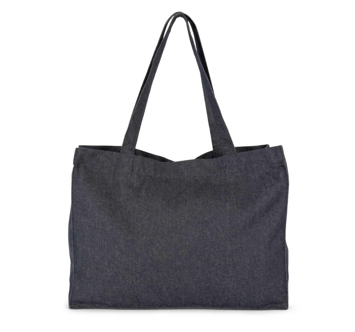 KI5229 – Grand sac shopping denim recyclé 350 g/m²