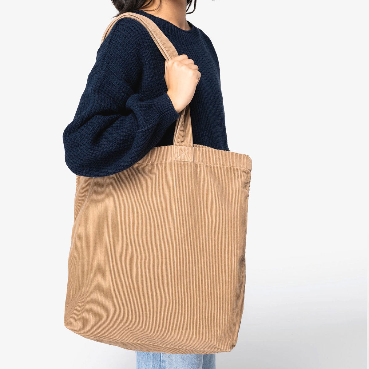 NS133 - Le sac en velours côtelé biologique au look vintage 320 g/m²