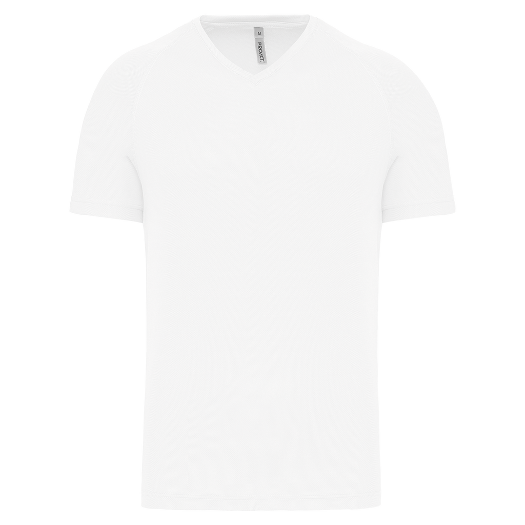 PA476 - T-shirt de sport technique col v homme femme personnalisé polyester pas cher