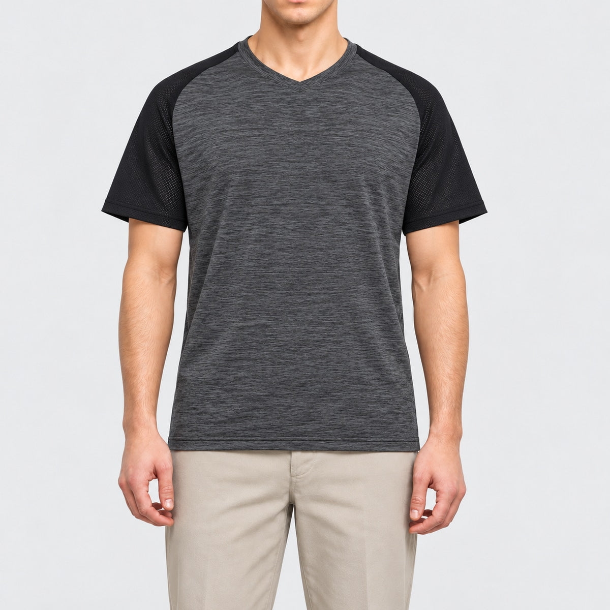 PA4030 - T-shirt de padel bicolore homme à manches raglan