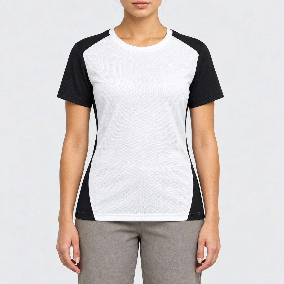 PA4015 – T-shirt de sport écoresponsable bicolore femme