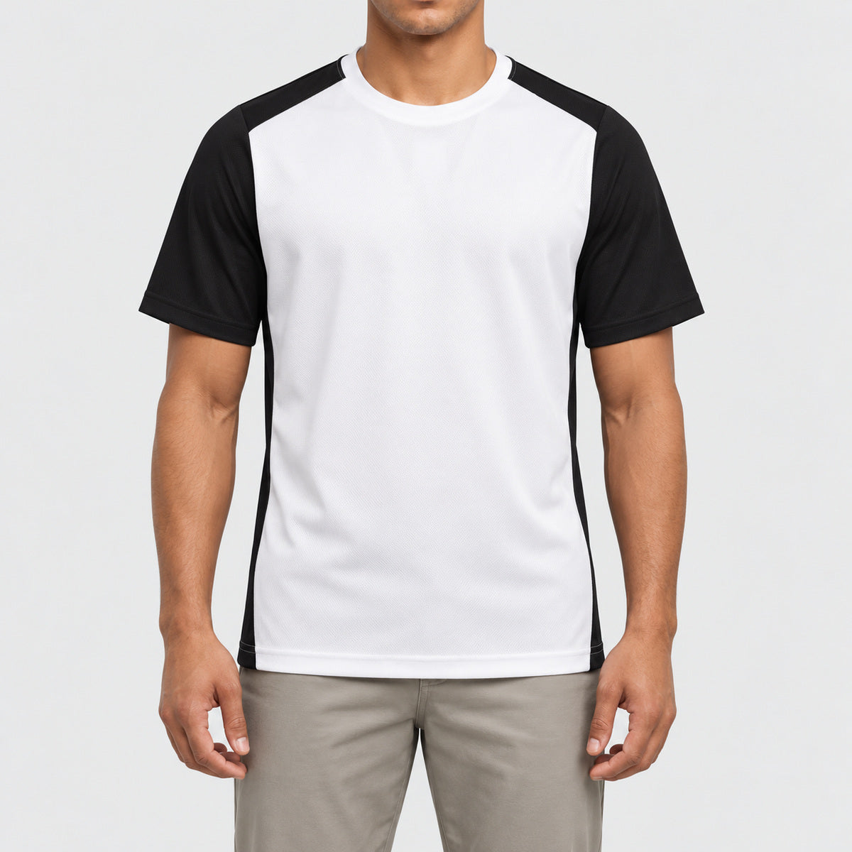 PA4014 – T-shirt de sport écoresponsable bicolore homme personnalisable