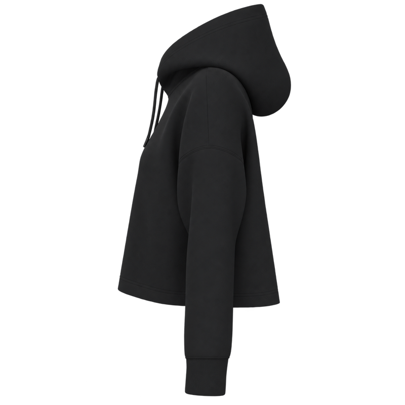 PA396 – Sweat-shirt crop à capuche femme