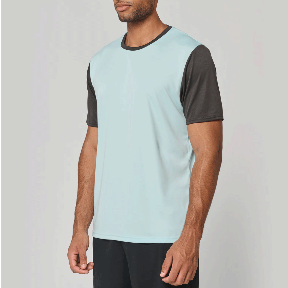 PA4023 - Maillot multisport manches courtes bicolore unisexe