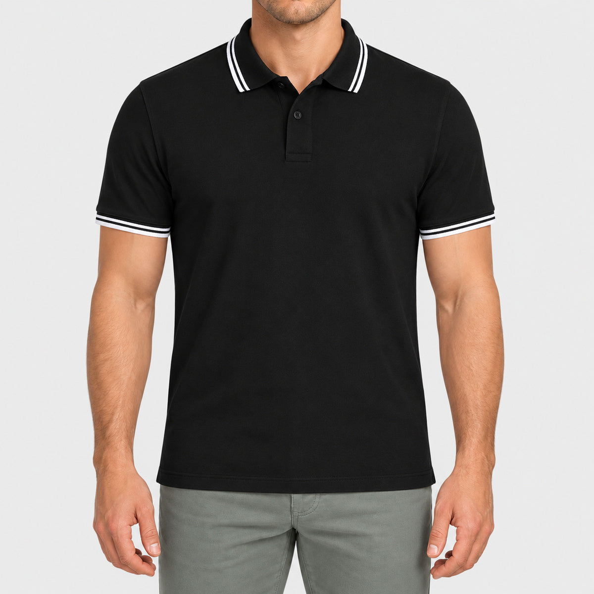 JK205 - Polo Homme Contrasté