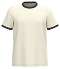 NS360 - T-shirt ringer écoresponsable homme à bords contrastés effet délavé