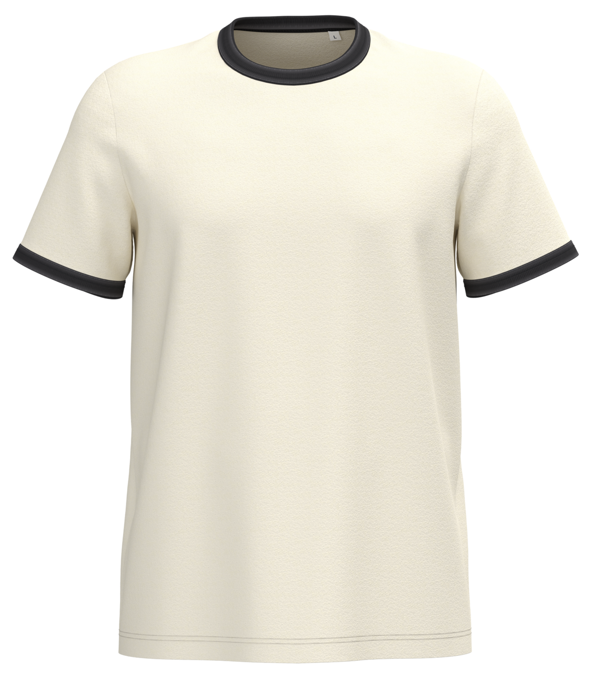NS360 - T-shirt ringer écoresponsable homme à bords contrastés effet délavé