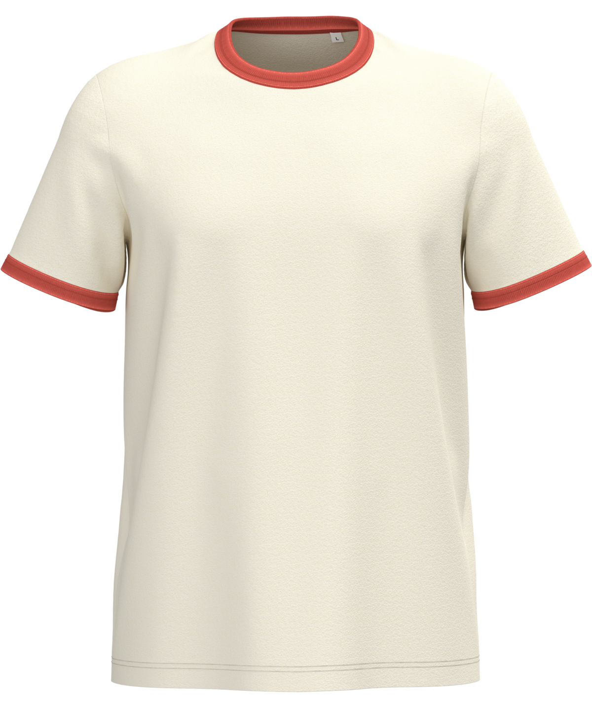 NS360 - T-shirt ringer écoresponsable homme à bords contrastés effet délavé