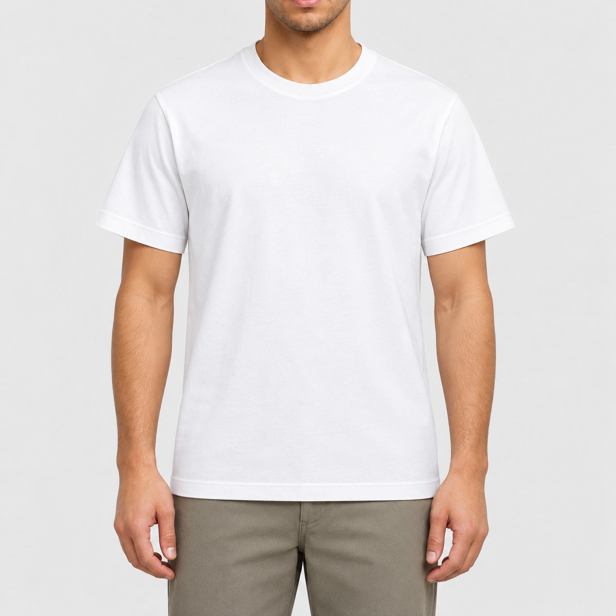 SFM121 - T-shirt Homme Col Rond Elasthane