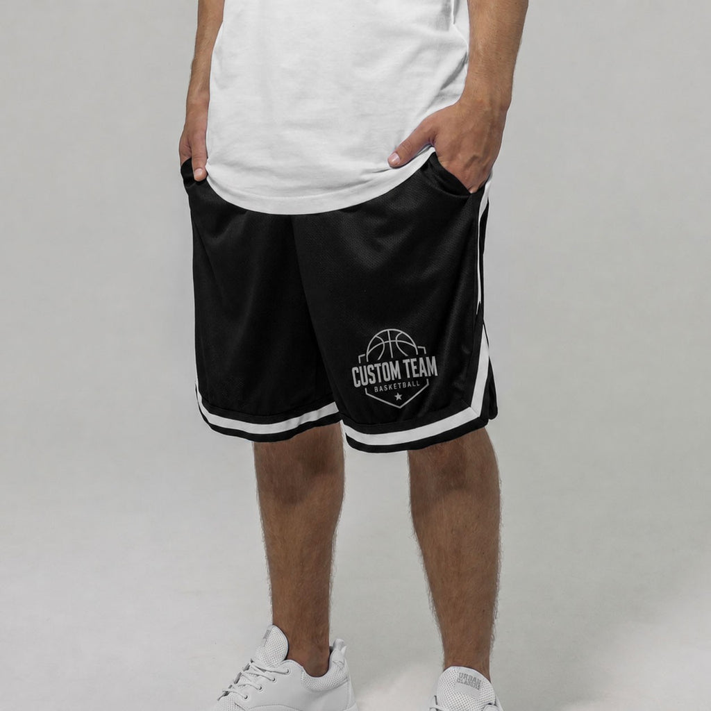 BY047 - Short bicolore maille filet personnalisable