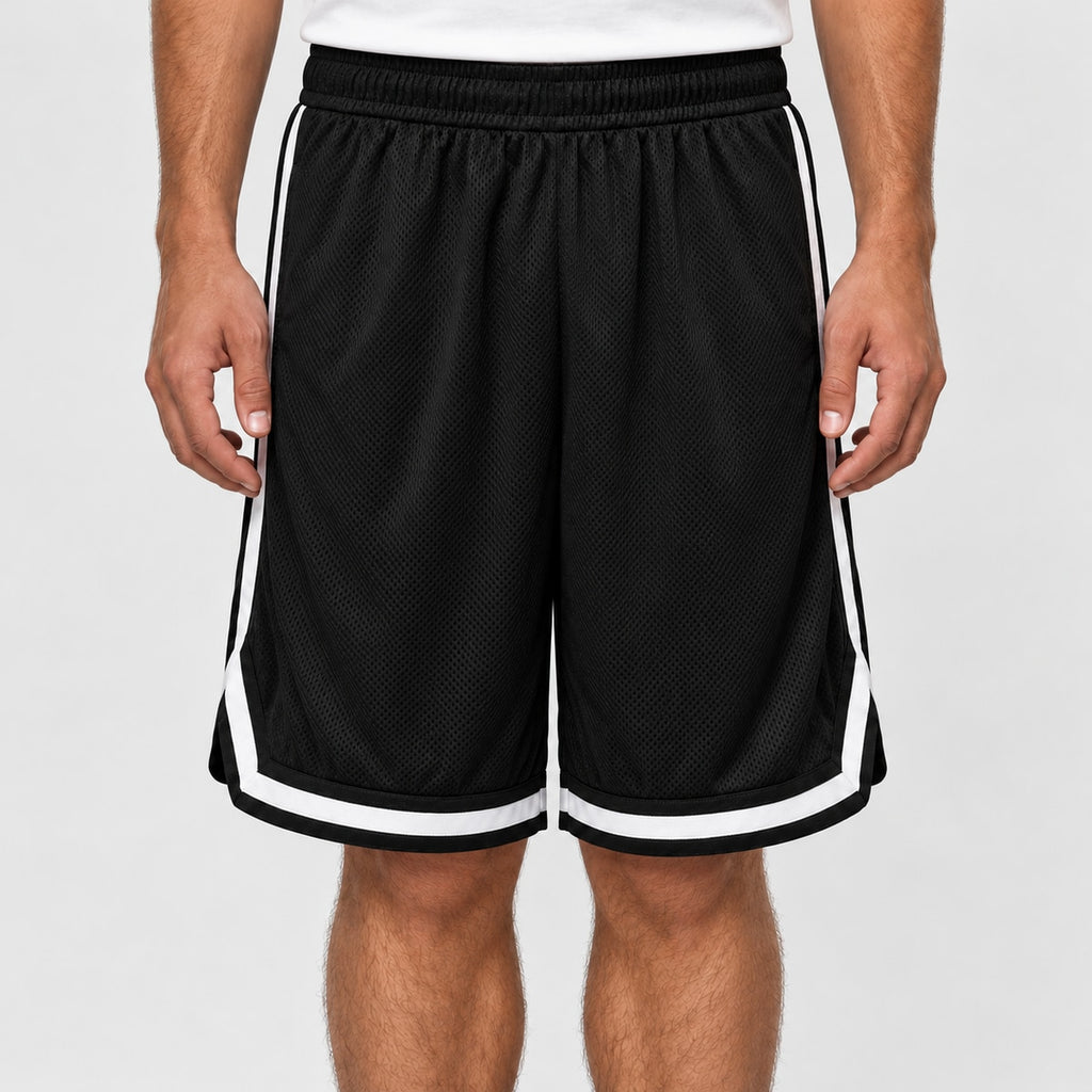 BY047 - Short bicolore maille filet personnalisable