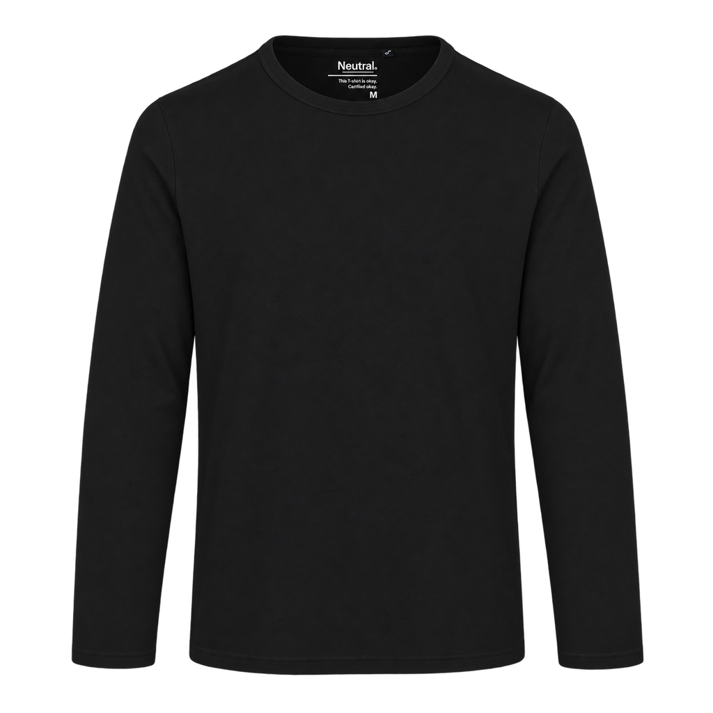 O61050 - T-shirt homme manches longues en coton bio personnalisable